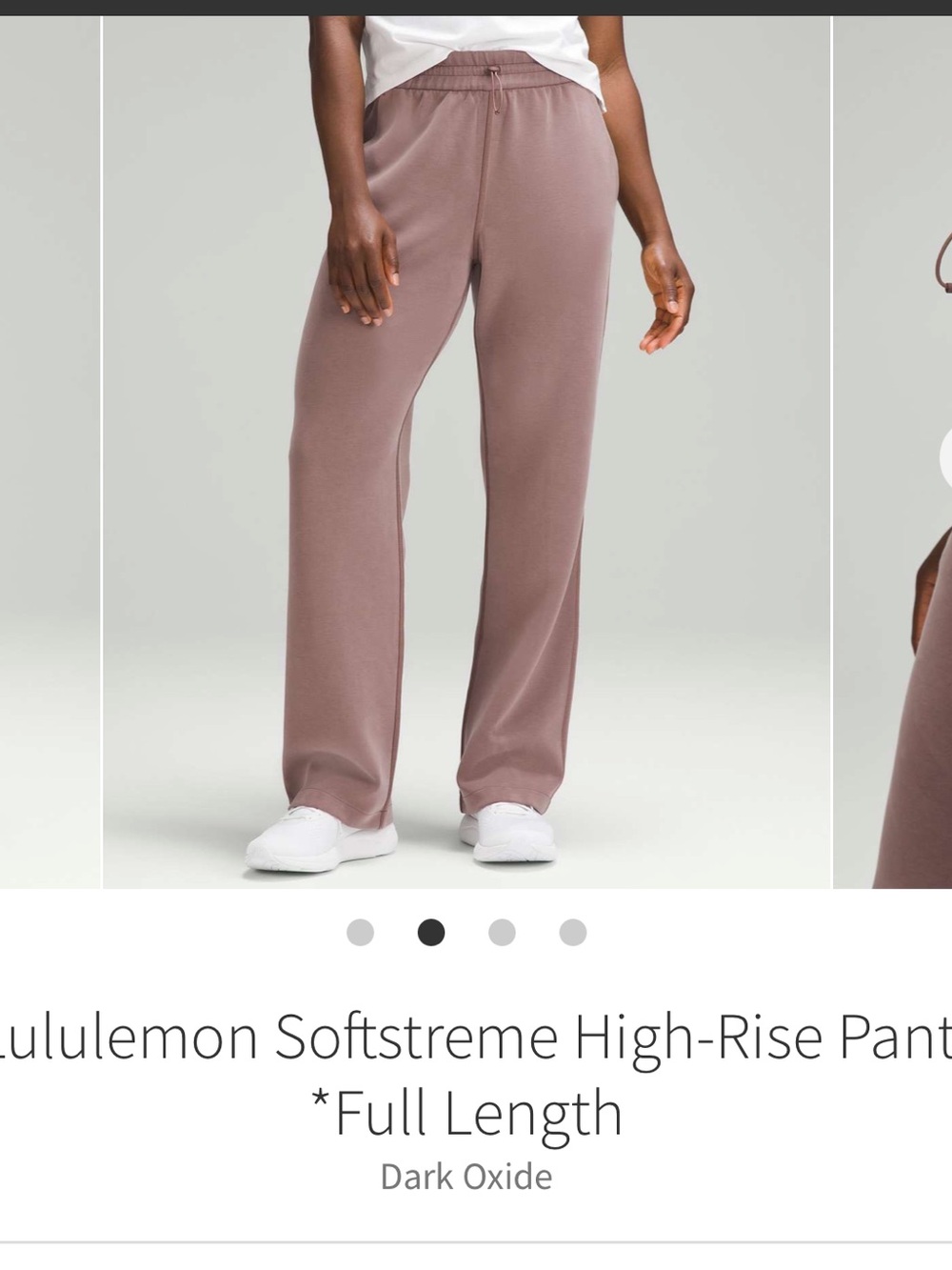Lululemon Softstreme High Rise Pants *Full Length Dark Oxide Sz 6